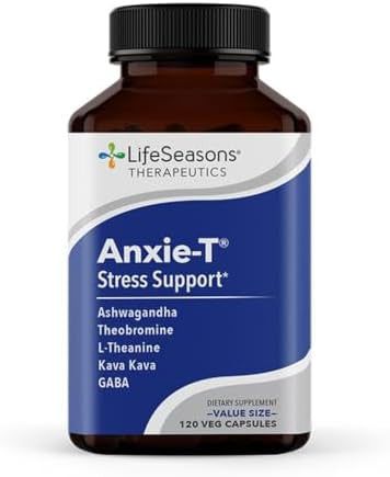 Lifeseasons Anxiet With Mood Stabilit Supports Mood & Mental Focus Feel Calm And Relaxed Eases Tension & Nervousness Ashwagandha Kava Kava Gaba & Ltheanine 180 Capsules