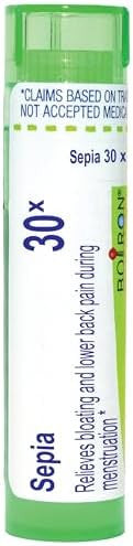 Boiron Sepia 30X For Bloating & Lower Back Pain During Menstruation 80 Pellets
