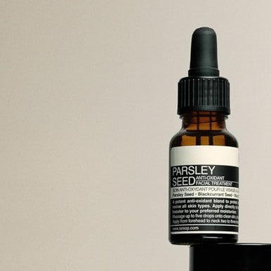 Aesop Parsley Seed Anti-Oxidant Facial Treatment Vitamin E to Nourish, Fortify, Revive the Skin 15mL / 0.5 oz