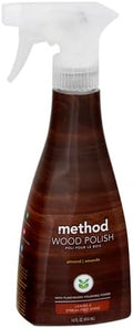 Method Wood Polish Almond For Wood Surfaces Furniture and Cabinets 14 Ounces (Pack of 1)