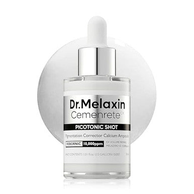 Dr.Melaxin Cemenrete Picotonic Shot Calcium Ampoule For Even Skin Tone & Skin Clarity 1.01 Fl.Oz.