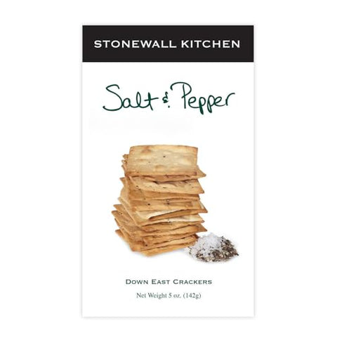 Stonewall Kitchen Salt and Pepper Crackers 5 Ounces