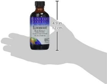 Planetary Herbals Full Spectrum Elderberry Fluid Extract Supplement, 4 Fluid Ounce