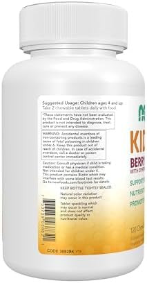Now Kids Supplements Kid Vits Multivitamin Berry Lemonade Flavor 120 Chewable Tablets