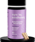 Mindhoney Sync 60 Count Premium Allinone Adaptogenic Supplement Relaxation Mood Balance Stress Magnesium Ashwagandha Nootropics Adaptogens Minerals & Vitamins