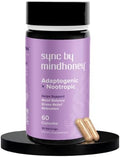 Mindhoney Sync 60 Count Premium Allinone Adaptogenic Supplement Relaxation Mood Balance Stress Magnesium Ashwagandha Nootropics Adaptogens Minerals & Vitamins
