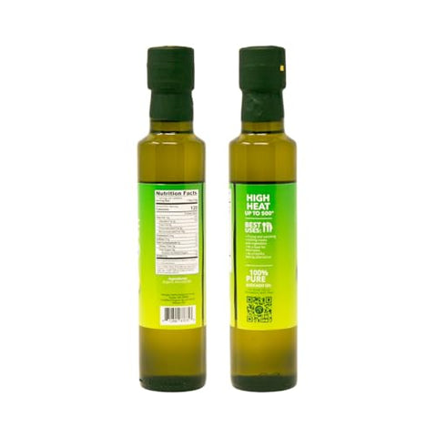 Benissimo 100% Pure Organic Avocado Oil Ã¢â‚¬â€œ Cold-Pressed, Non-GMO, Allergen-Free Cooking Oil, 8.45 Fl Oz - Perfect for SautÃƒÂ©ing, Frying, Baking & Salads