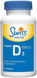 Swiss Natural Vitamin D31000 I.U. Tabs 90