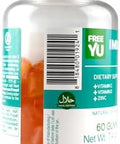 Immunity Gummy - Dietary Supplement With Vitamins For Adults & Teens - Chewable Multivitamin Booster Gummies With Zinc, Vitamin C And D - Naturally Flavored & Gluten - 60 Gummies (7.4 Oz)