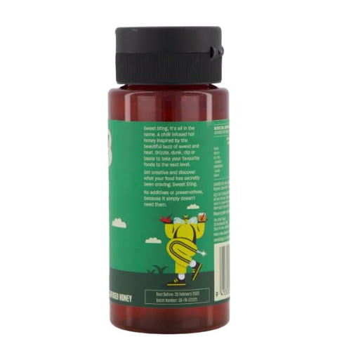 Sweet Sting Manuka Hot Honey Ã¢â‚¬â€œ Wild New Zealand Honey Infused with mild Chili Heat | 11.6 oz Squeeze Bottle | Gourmet Drizzle for Cheese Boards, Pizza, Wings, Cocktails | No Corn Syrup, Gluten-Free