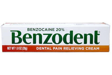 Benzodent Dental Pain Relieving Cream 1 Ounce - Pack Of 3