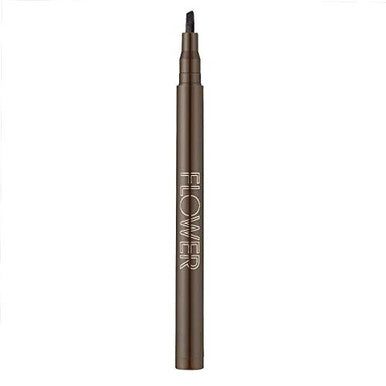 Flower Beauty Brow Vixen Tattoo Effect Stain Smudge Proof 12 Hr Wear Eyebrow Makeup with Chisel Tipped Applicator Contains Aloe Vera Vitamin E Espresso