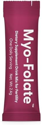 Fairhaven Health Folate and Myo Inositol Powder for Women 1 Per Day Female Fertility Supplement Ovarian Health and Egg Quality 2000 mg MyoInositol and 333 mcg Methylfolate 30 Stick Packs