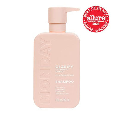 Monday Haircare Clarify Shampoo 12Oz For Oily Hair Made With Grapefruit Extract Coconut Oil And Vitamin E (354Ml)