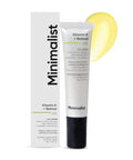 Minimalist Caffeine Eye Cream For Dark Circles Puffiness Bags Under Eyes Wrinkles & Fine Lines | With Vitamin K Oxide & Retinal | For Women & Men | 0.49 Oz / 14 Gm