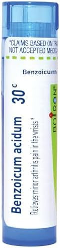 Boiron Benzoicum Acidum 30C For Minor Arthritis Pain In The Wrists 80 Pellets