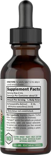 Horbaach Ashwagandha Liquid Drops 2 Fl Oz