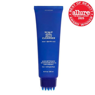 Aavrani Scalp Detox Jelly Cleanser - Sulfate- Clarifying Shampoo - With Glycolic Acid & Vitamin E To Remove Build Up And Excess Oil - Color-Safe - Vegan - 8.4 Fl Oz