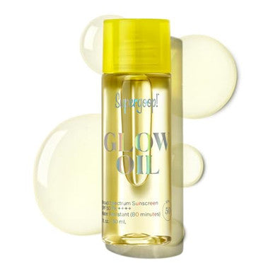Supergoop Glow Oil - 5 fl oz - SPF 50 PA++++ Vitamin E Body Oil + Broad Spectrum Sunscreen Protection - With Marigold Meadowfoam & Grape Seed Extracts