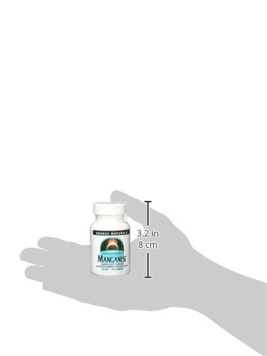 Source s Manganese 10 mg Amino Chelate,100 Tablets (Pack of 2)