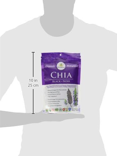 Ecoideas Organic Black Chia Seeds, 454g