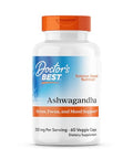 Doctor'S Best Sensoril Ashwagandha Supplement For Men & Women - Ashwagandha Root & Leaf Extract Capsules 250 Mg Per 2-Capsule Serving Supports Stress Relief & Wellness Vegan 60 Veg Caps
