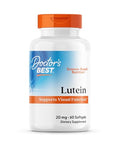 Doctor'S Best Lutein Supplement 20Mg With Zeaxanthin 1Mg - Lutein For Eyes Eye Health Vitamins For Men & Women Vision And Macular Health Support Capsules Marigold Flower Extract 60 Softgels