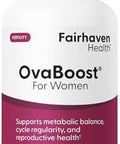 Fairhaven Health Ovaboost Fertility Supplements For Women Conception For Her Support Ovulation & Egg Quality With Myoinositol & Folate Prenatal Vitamin Natural Fertility Support 120 Capsules