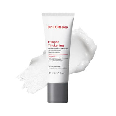 Dr.Forhair Folligen Thickening Scalp Conditioning Mask 6.76 Oz Root-To-Tip Nourishing Care Biotin Keratin & Peptides Scalp & Hair Treatment Reduces Breakage Helps Create Thicker Fuller-Looking Hair
