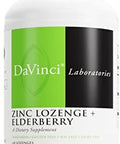 Davinci Labs Zinc Lozenge + Elderberry Supplement To Support Immune System Healthy Lungs & Throat Tissues With Vitamin D3 Zinc Elderberry & More Lemon Flavor 60 Lozenges