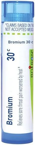 Boiron Bromium 30C Homeopathic Medicine For Sore Throat Pain 80 Pellets