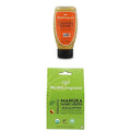 Bundle - Wedderspoon Raw Premium Manuka Honey KFactor 16 Squeeze Bottle (12 Oz) and Manuka Honey Drops, Eucalyptus & Bee Propolis (4 Oz)