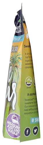 SweetLeaf 50% Reduced Calorie Date Sugar with Allulose, Stevia and Monk Fruit Extract - All Purpose Natural Sweetener, Non GMO, Vegan, Gluten Free, Only 8 Calories Per Serving - 16 Oz