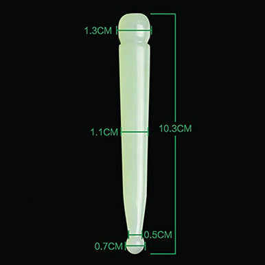 Leosense Jade Acupressure Pen - Deep Tissue Trigger Point Massage Therapy Tool - Reflexology Pressure Point Meridian Massager For Full Body Relax Natural Jade Stone Facial Massage Beauty Pen