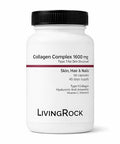 Livingrock Marine Beauty Collagen Complex For Skin Hair & Nails With Type 1 Marine Collagen Hyaluronic Acid Astaxanthin Vitamins C & E 90 Capsules 45-Day Supply