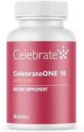 Celebrate Vitamins Celebrateone 18 Multivitamin With Iron And Balance Probiotic + Prebiotic Capsules Bundle Bariatric Vitamins For Post-Gastric Bypass & Sleeve Gastrectomy Essential Digestive & Nu