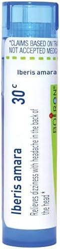 Boiron Iberis Amara 30C For Dizziness With Headaches In The Back Of The Head 80 Pellets