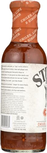 Stubb's Pork Marinade Sauce, Chiles, Lime & Ginger, Gluten Free, Kosher, 12 Ounces (Pack Of 6)