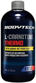 Bodytech L-Carnitine Thermo A Supports Fat Metabolism, Energy Production, & Muscle Recovery A Rocket Pop (24 Fl. Oz.)