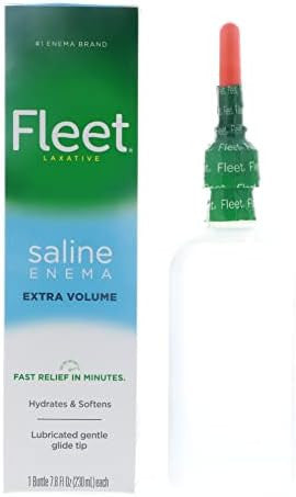 Fleet Choice One Fleet Laxative Saline Enema Extra Volume 7.8Oz