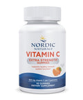 Nordic Naturals Vitamin C Extra Strength Gummies - Tangerine Flavor - 60 Gummies - 500 Mg Vegan Vitamin C Supplement - Low-Sugar Immune - Support 30 Servings