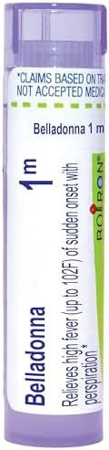 Boiron Belladonna 1M For High Fever Of Sudden Onset With Perspiration 80 Pellets