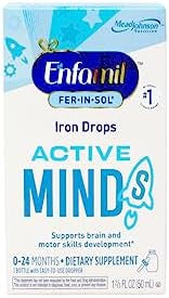 Enfamil Ferinsol Iron Supplement Drops For Infants & Toddlers 15 Mg 1.67 Fl Oz (50 Ml) (Pack Of 2)