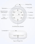 Ankilo White Noise Machine Portable Sound Machine For Sleep 24 Soothing Sound Volume Control 3 Timing Adjustable Night Light Sound Therapy For Home Travel Registry Present