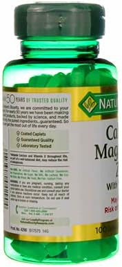 Nature'S Bounty Calcium-Magnesium-Zinc Caplets, 200 Caplets (2 X 100 Count Bottles)