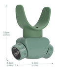 Lixada Advanced Breathing Trainer For Lung Capacity - 8-Level Adjustable Respiratory Exercise Device For Running Swimming & Fitness With Case & Nose Clip(Green)