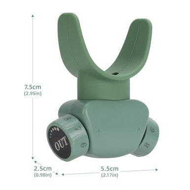 Lixada Advanced Breathing Trainer For Lung Capacity - 8-Level Adjustable Respiratory Exercise Device For Running Swimming & Fitness With Case & Nose Clip(Green)