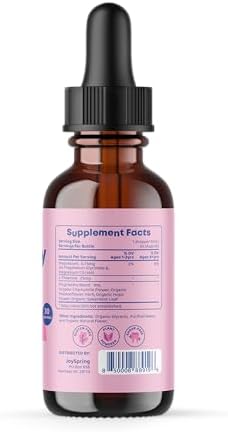 JoySpring Kids Daily Calm and Bedtime Routine Liquid Magnesium + Melatonin Sleep Drops + Vitamin B Complex for Kids with LTheanine Chamomile Elderberry and Zinc