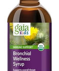Gaia Herbs Gaiakids Bronchial Wellness Syrup Immune Health Soothing Throat And Respiratory Support Organic Honey Lemon Flavor Physician Formulated 3 Fluid Ounces