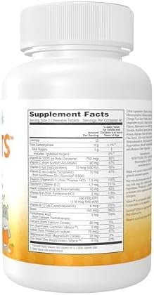 Now Kids Supplements Kid Vits Multivitamin Juicy Orange 120 Chewable Tablets